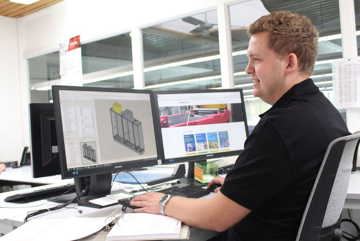 The digital twin accompanies the entire production process and reduces the likelihood of errors. It also plays an important role in functional checks.