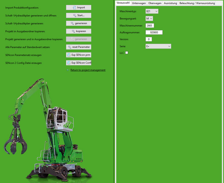After importing the configuration data, the design engineer can generate the electrical schematics and fluid power schematics with the click of a mouse.